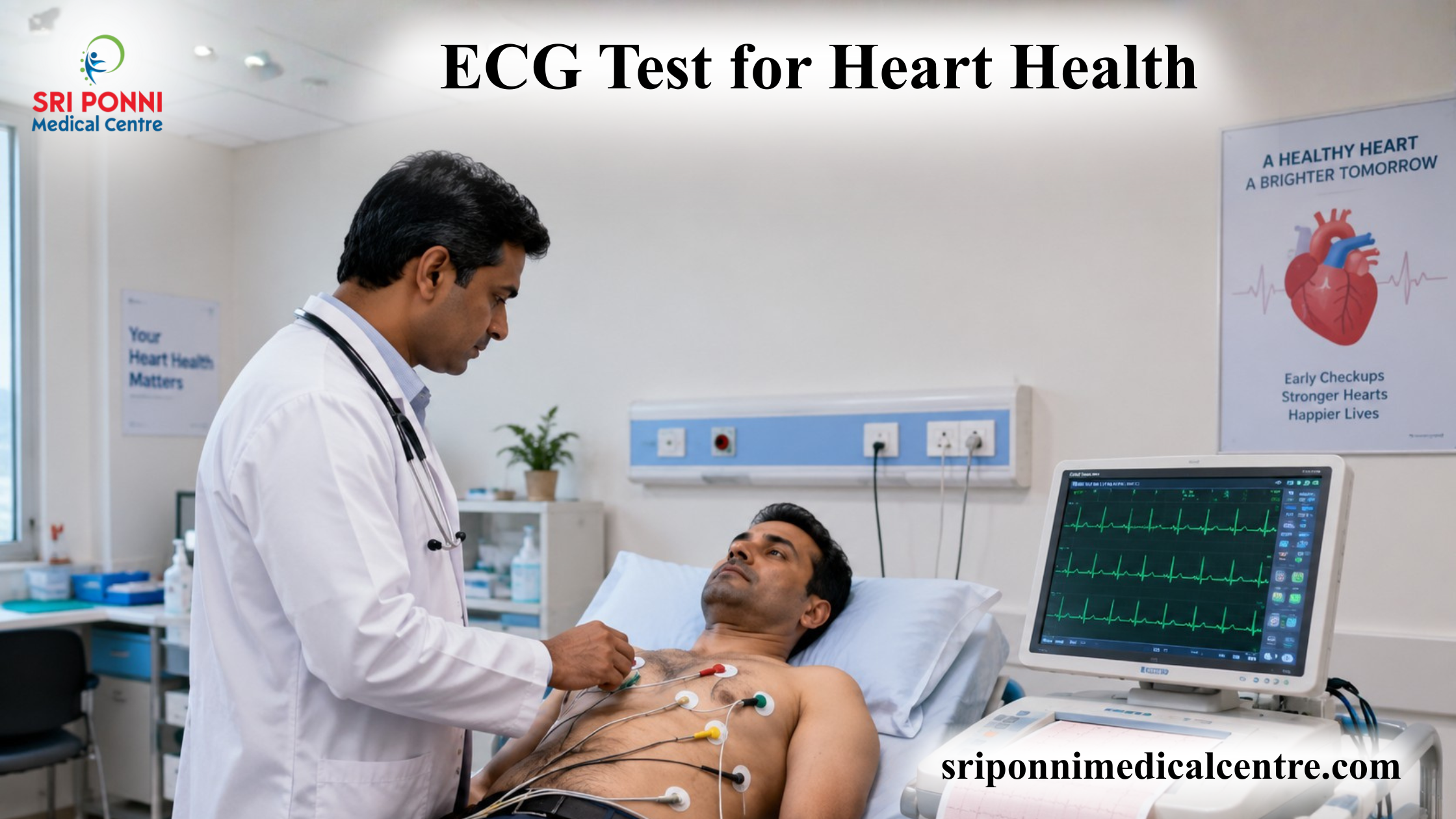 When is an ECG test for heart health recommended?