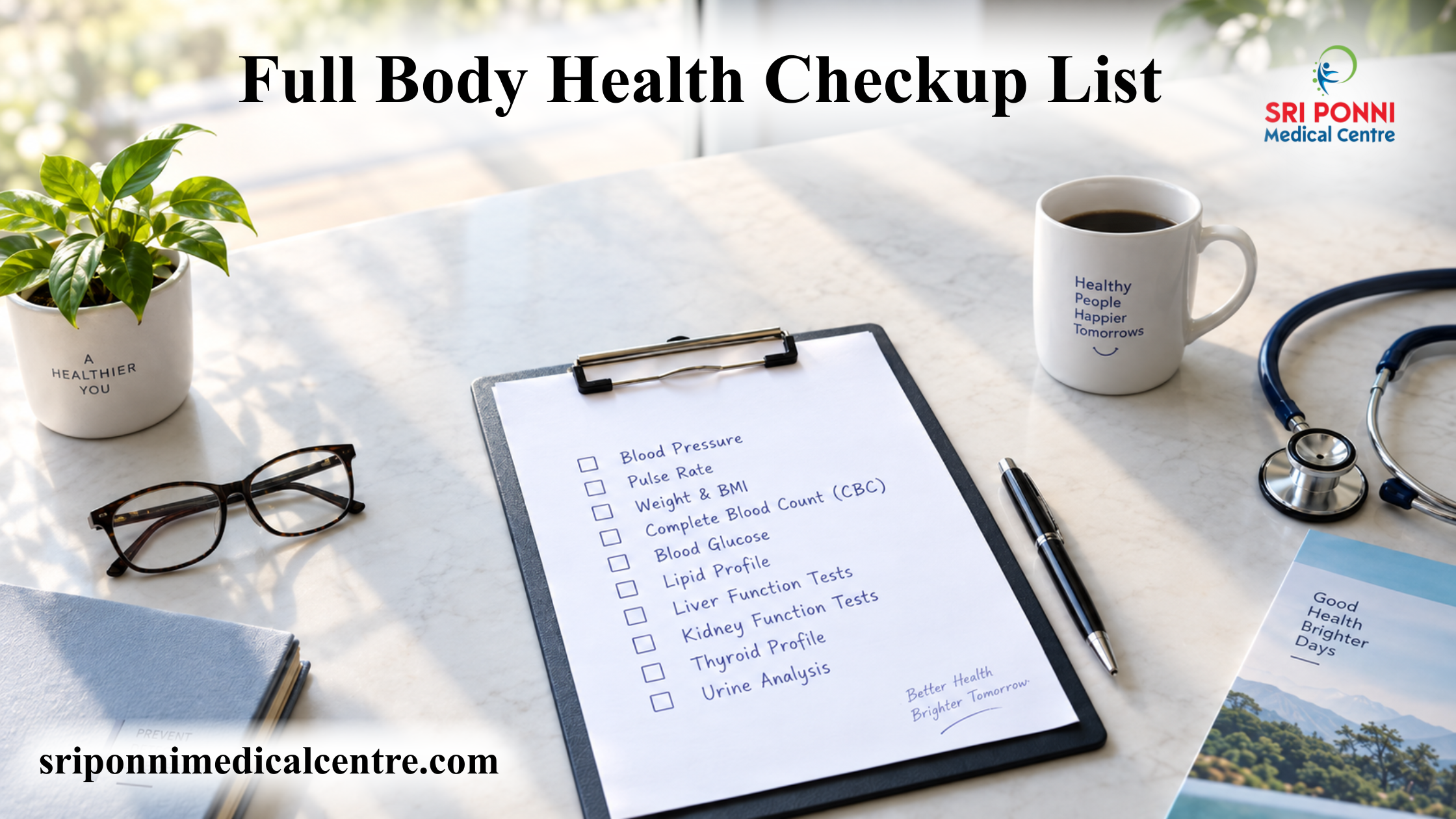 Full body checkup tests list: what is commonly included?