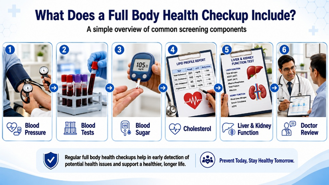 what does full body checkup includes
