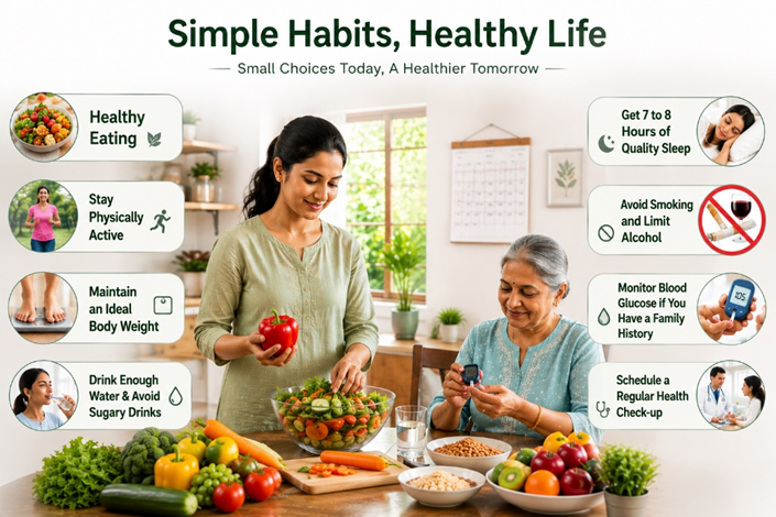 Simple habits for healthy life