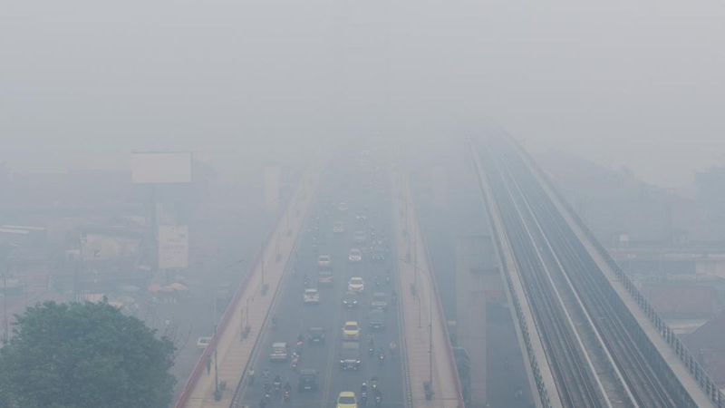 Polusi Udara di Palembang Capai AQI 688 Terkategori 'Berbahaya'