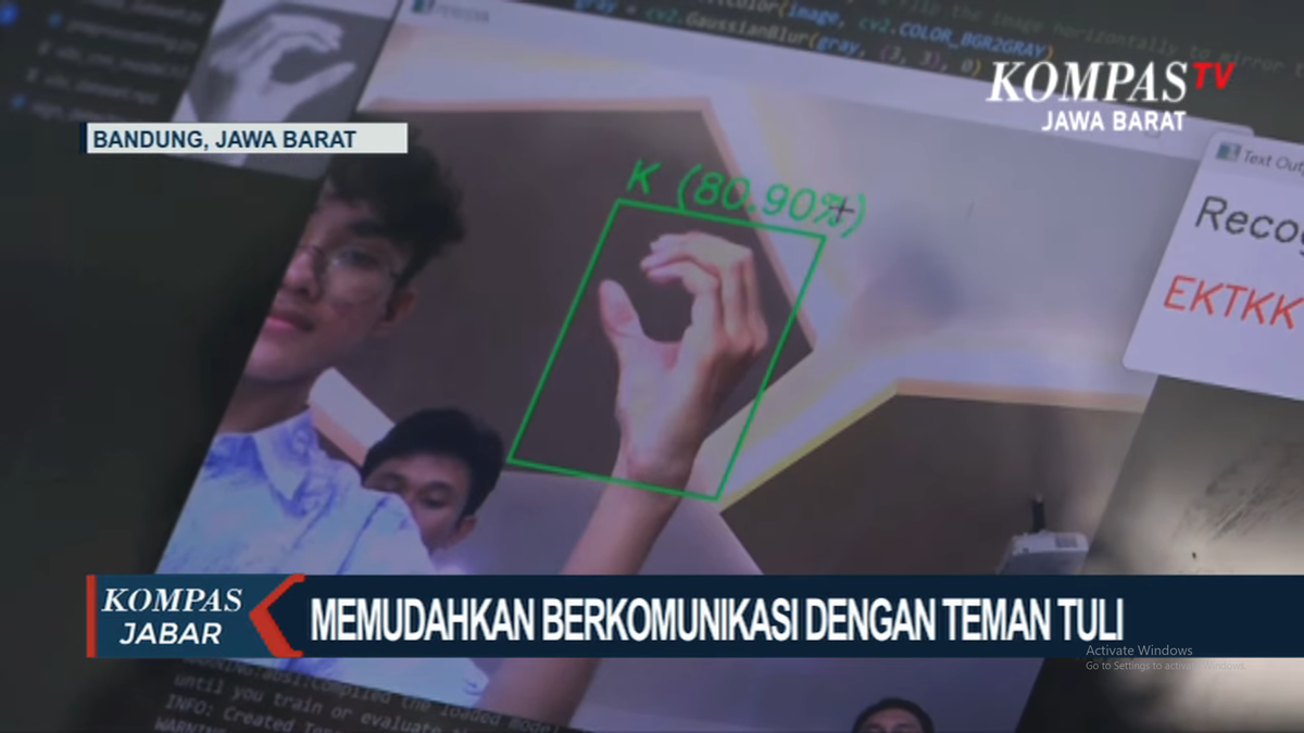 Pelajar SMA Bandung Berinovasi Ciptakan Aplikasi Penerjemah Bahasa Isyarat