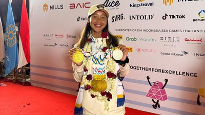 Atlet Triathlon Indonesia Martina Ayu Pratiwi Berhasil Raih 5 Medali Emas dan 2 Perunggu di Sea Games 2025