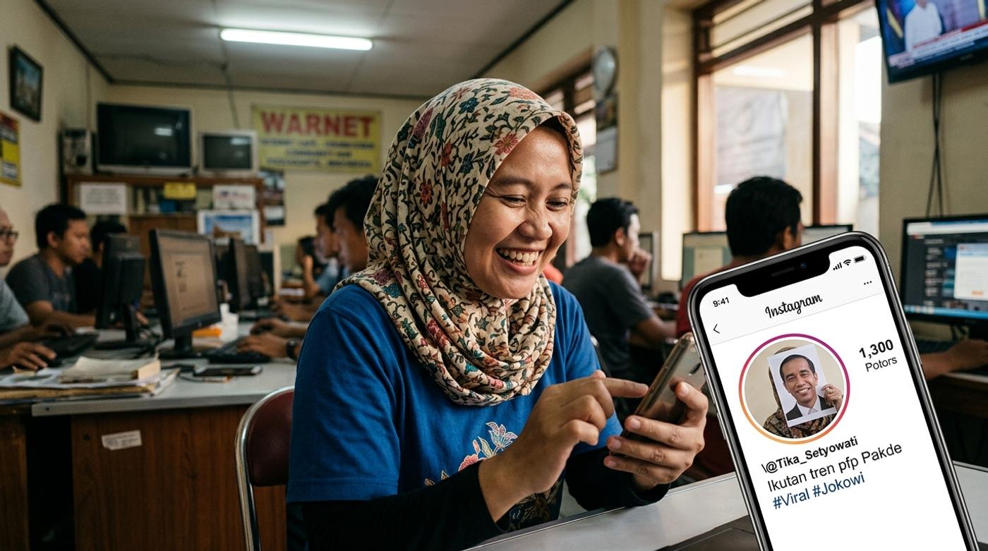 Alasan di Balik Viralnya Foto Profil Mirip Jokowi
