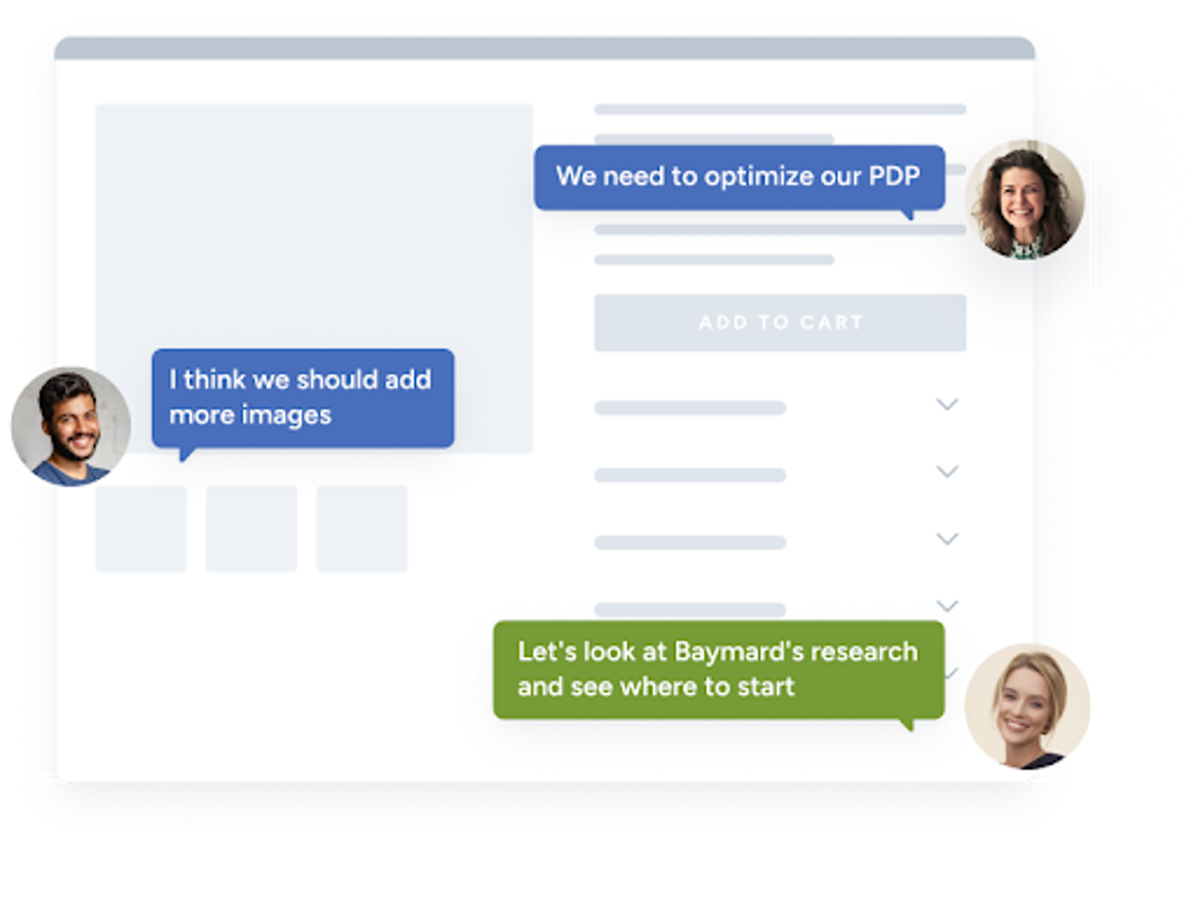 UX audit findings applied to ecommerce interfaces with team collaboration