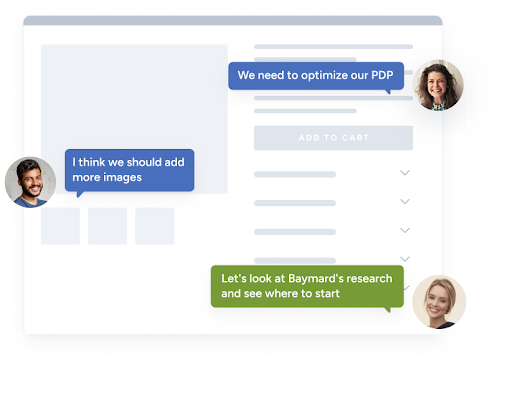 UX audit findings applied to ecommerce interfaces with team collaboration