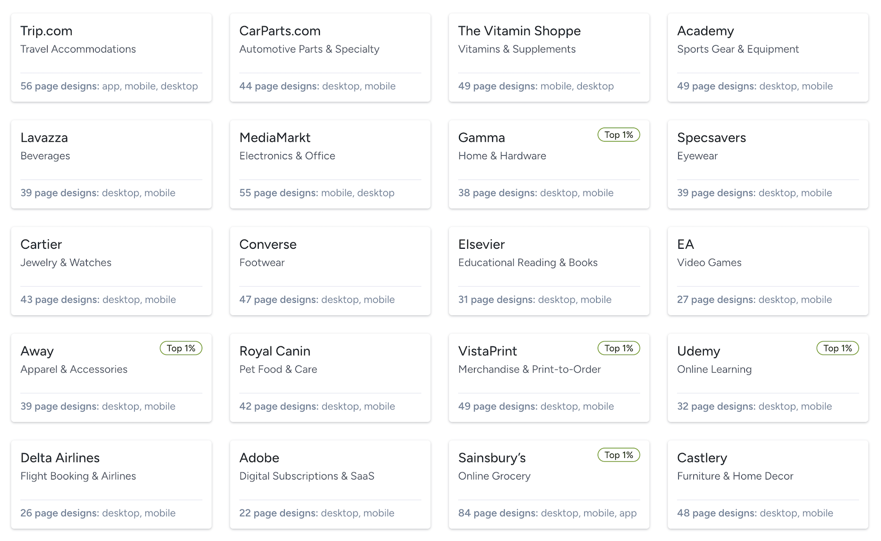 Baymard UX benchmarks
