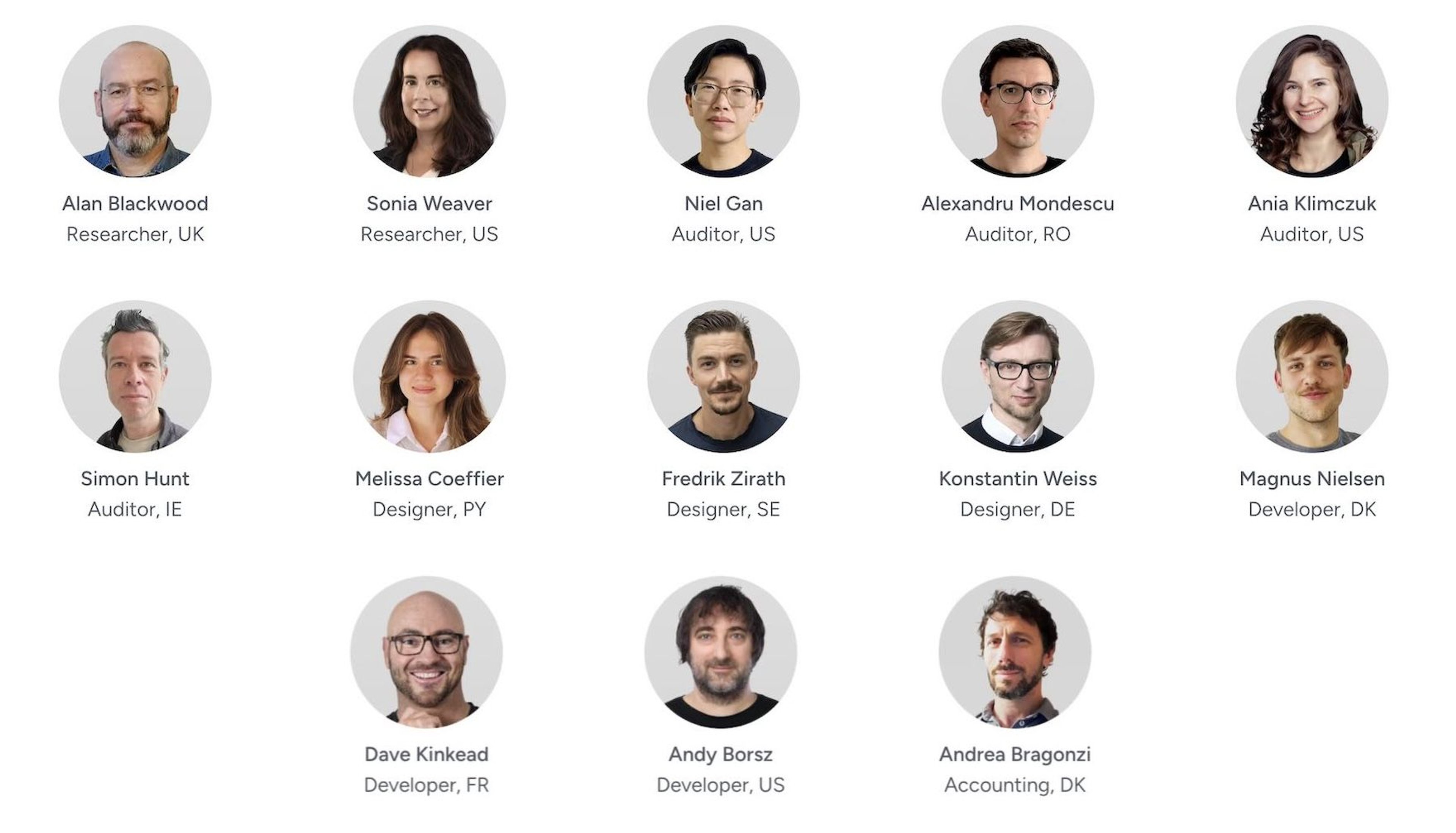 Screenshot of 13 Baymard team members