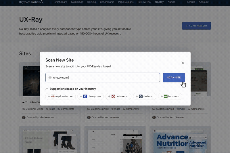 Baymard shows you exactly what to fix and how to fix it. Identify your biggest UX opportunities with a single scan