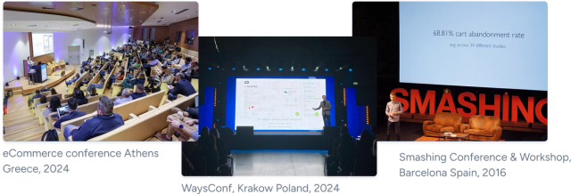 UX conference presentation by Baymard Institute