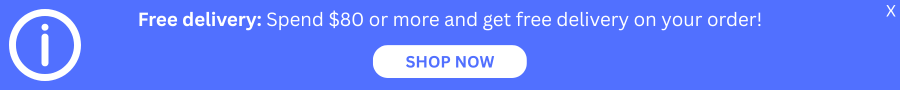Mockup of a banner UI element on an ecommerce site showing free delivery threshold