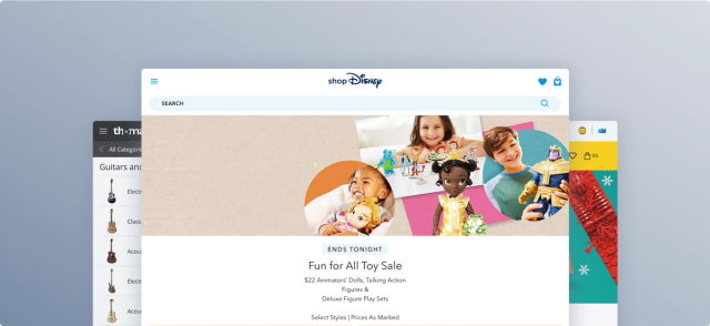 Ecommerce category browsing interface example for hobbies sites