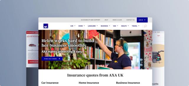UX examples data-based driven for insurance businesses