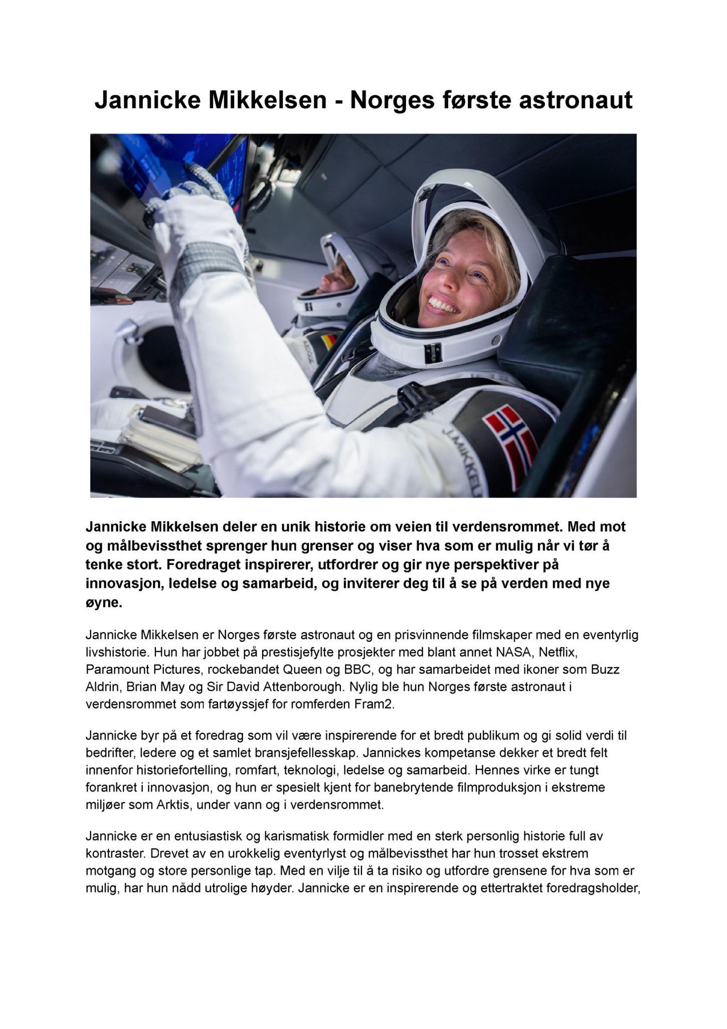 Jannicke Mikkelsen1