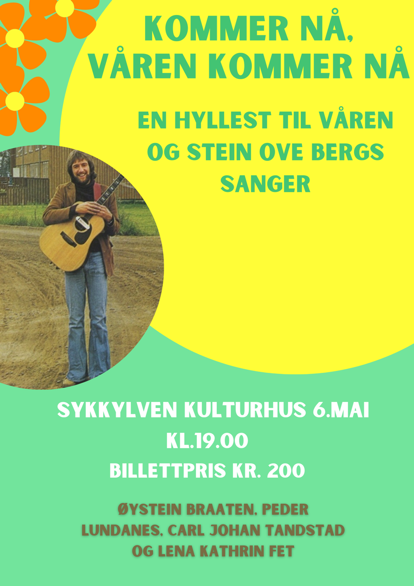 Kommer nå, våren kommer nå plakat