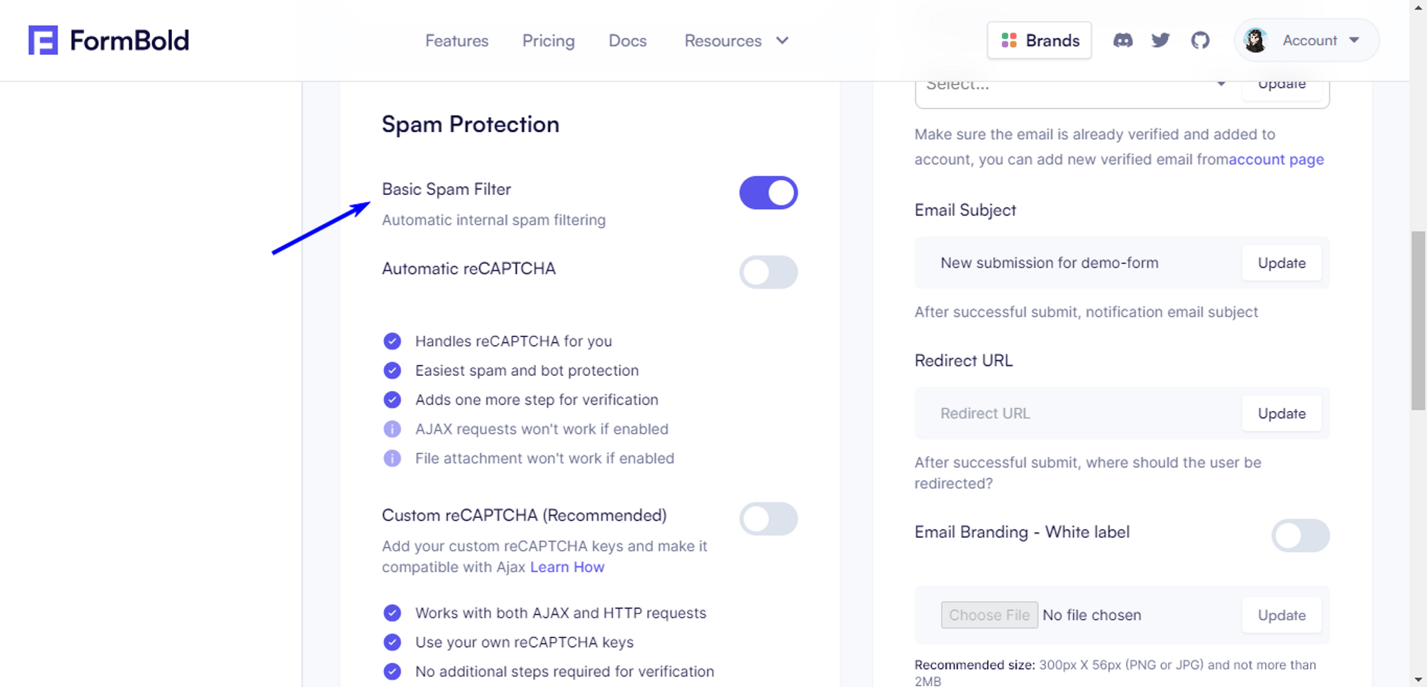 Spam Protection