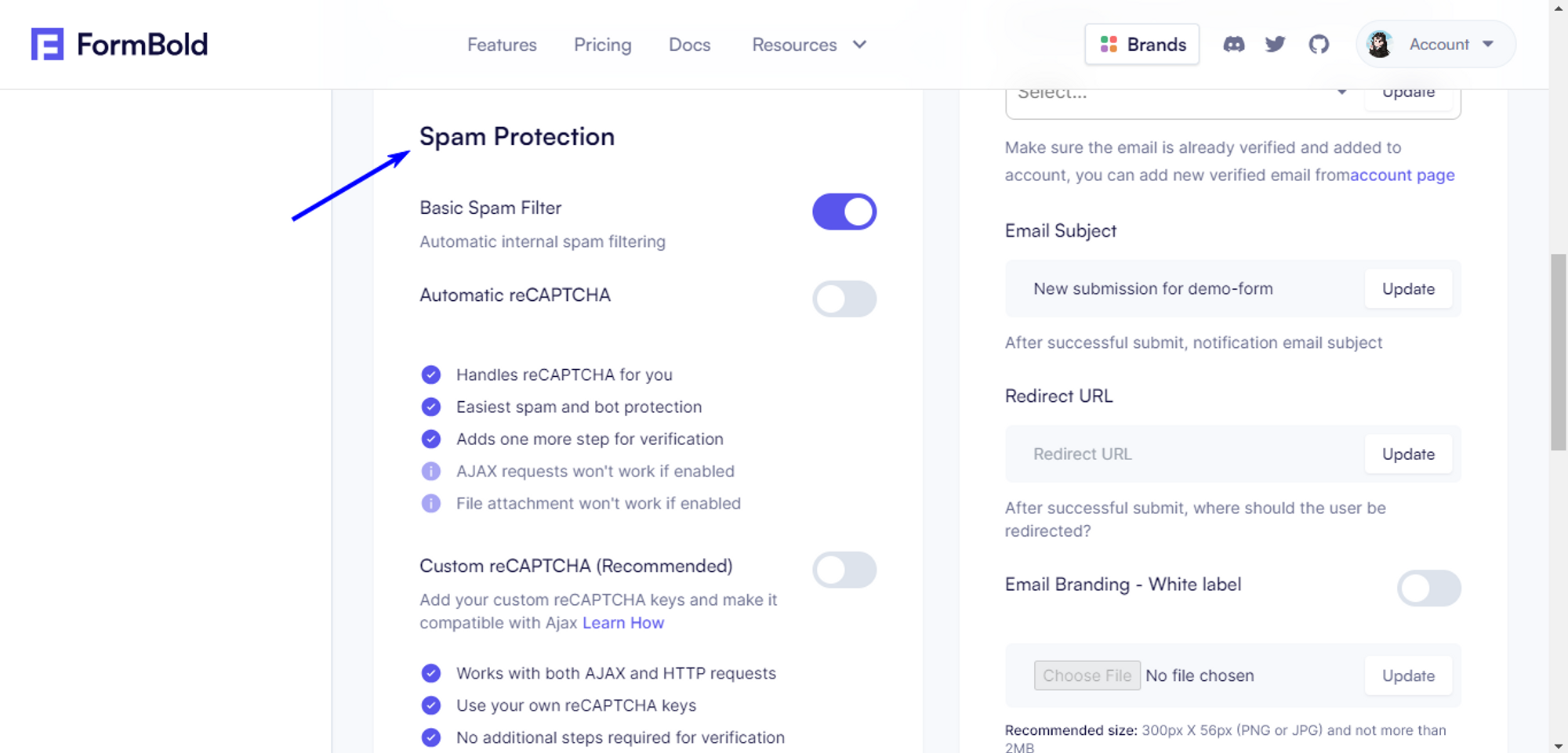 Spam Protection