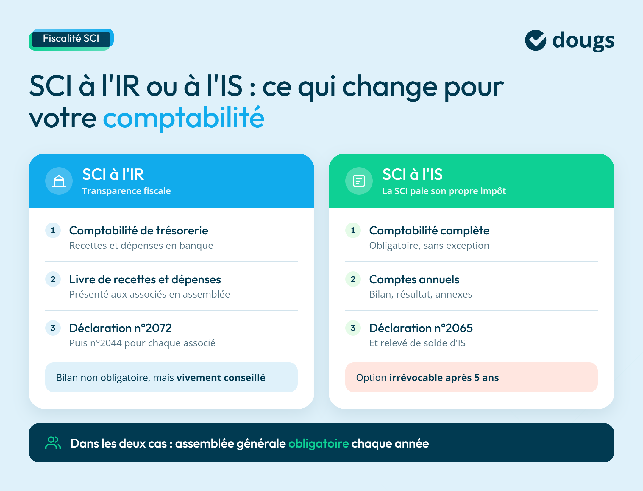infographie SCI à l'IR ou à l'IS