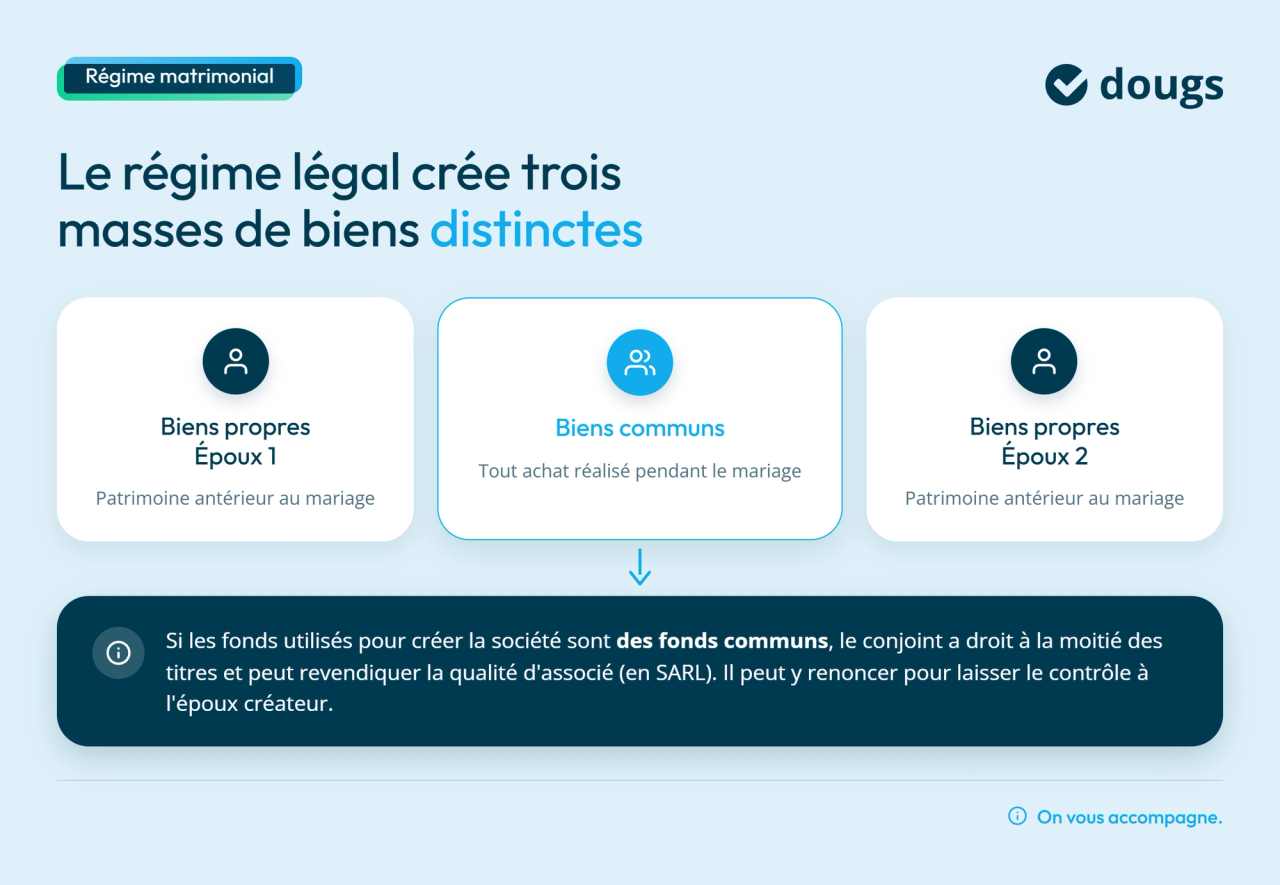 Infographie Trois masses de biens