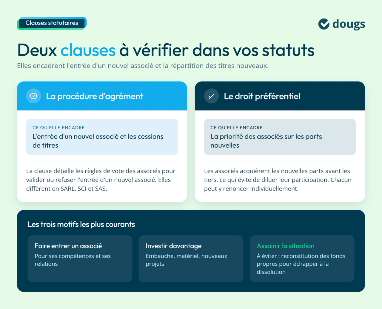 Clauses statutaires