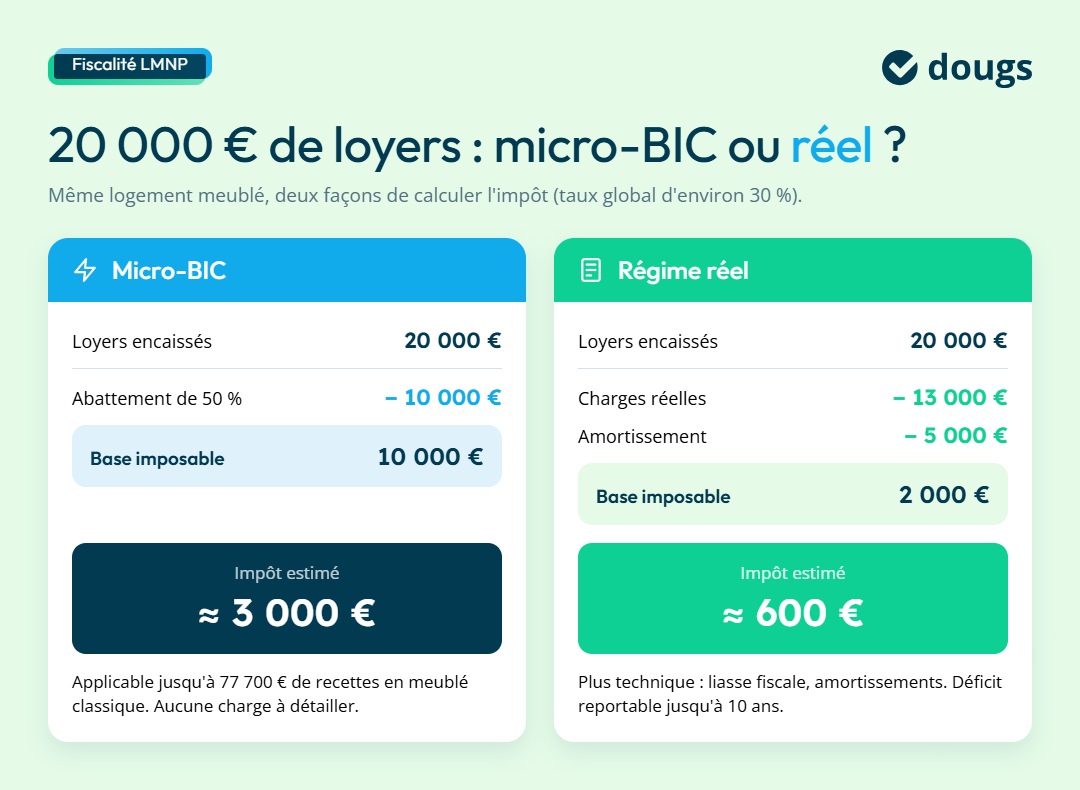 Infographie sur le micro-bic ou réel
