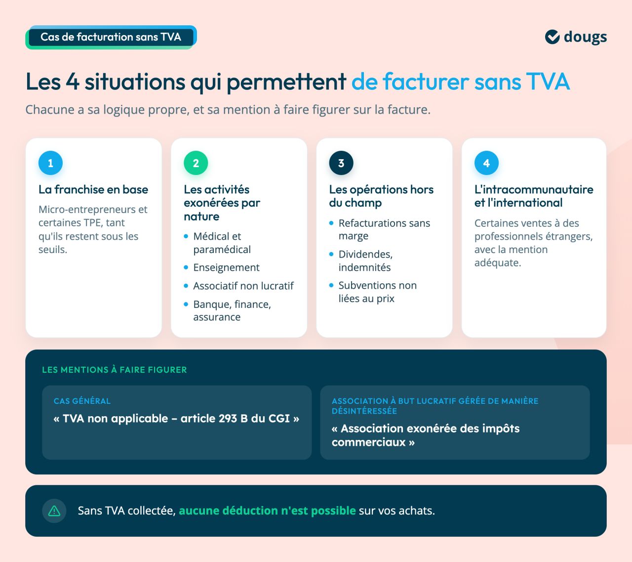 qui peut facturer sans tva ?