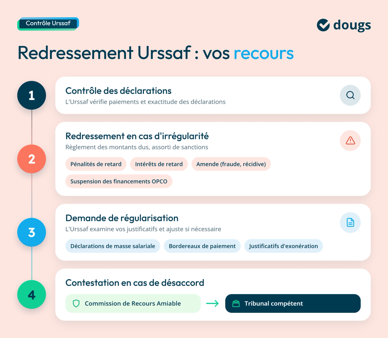 infographie : les recours
