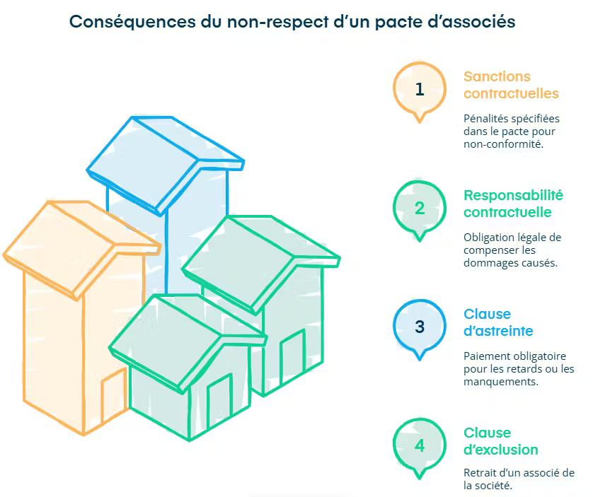 conséquences du non respect d'un pacte d'associés