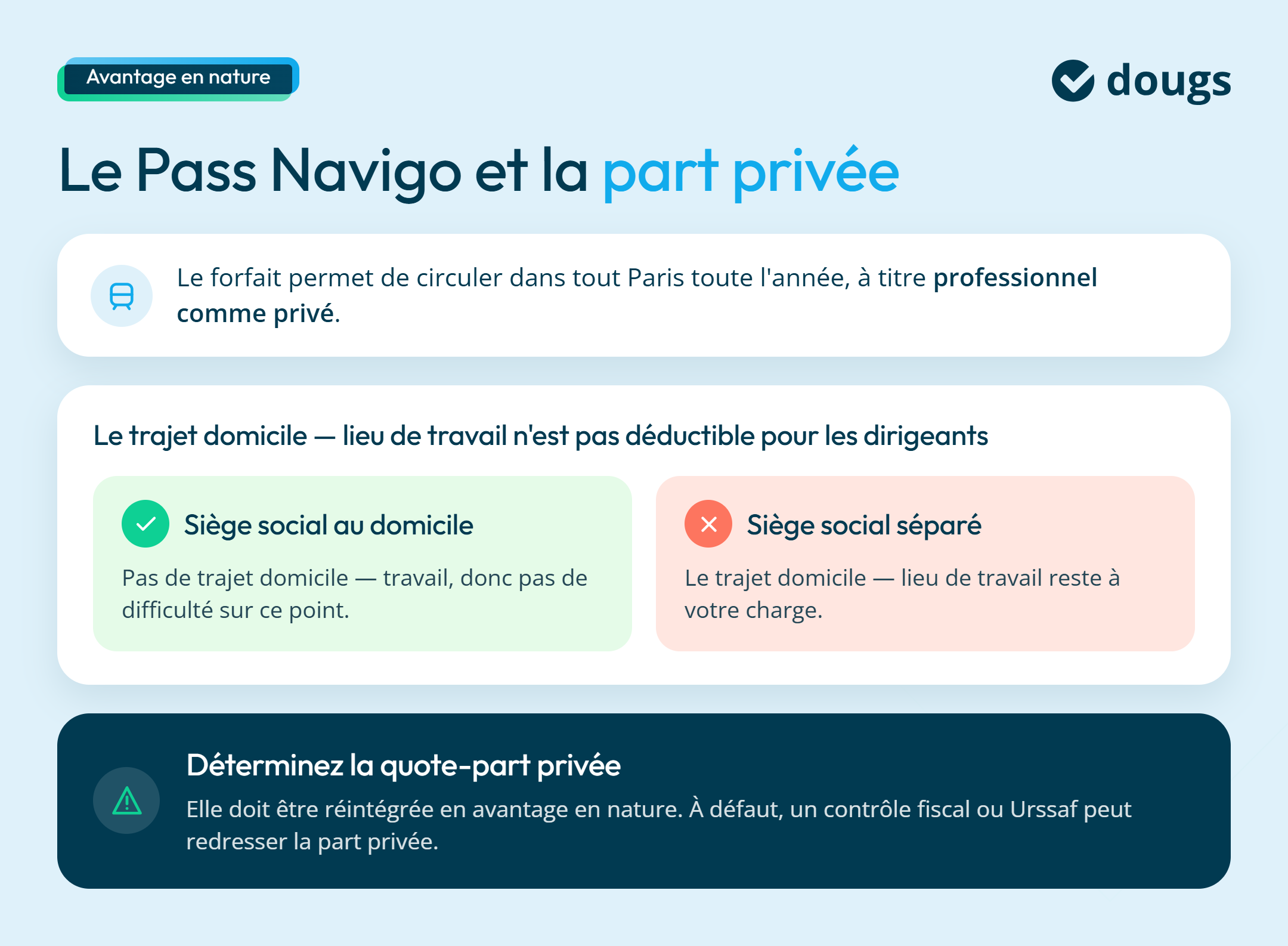 Avantages en nature sur le Pass Navigo