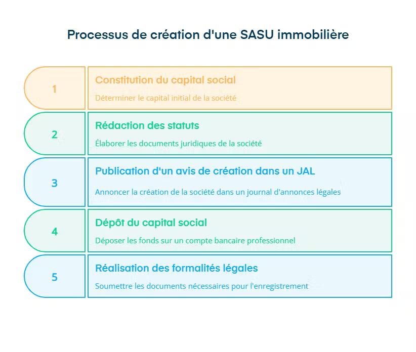 processus de création de sasu immobilière
