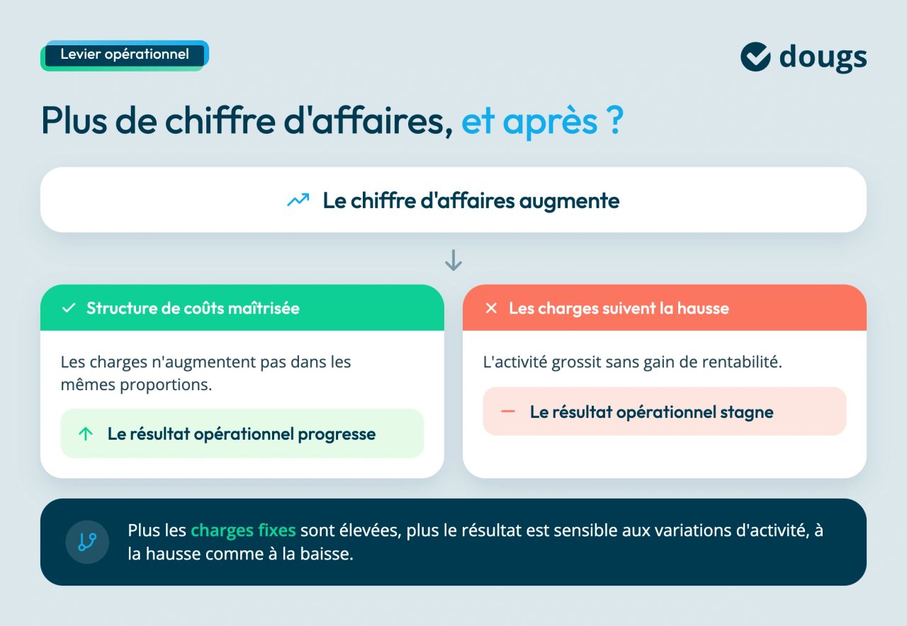 lien entre resultat operationnel et chiffre d'affaire
