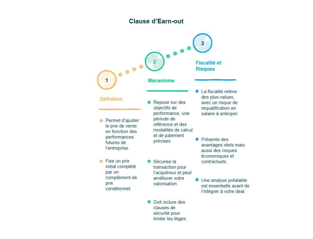 infographie clause d'earn-out
