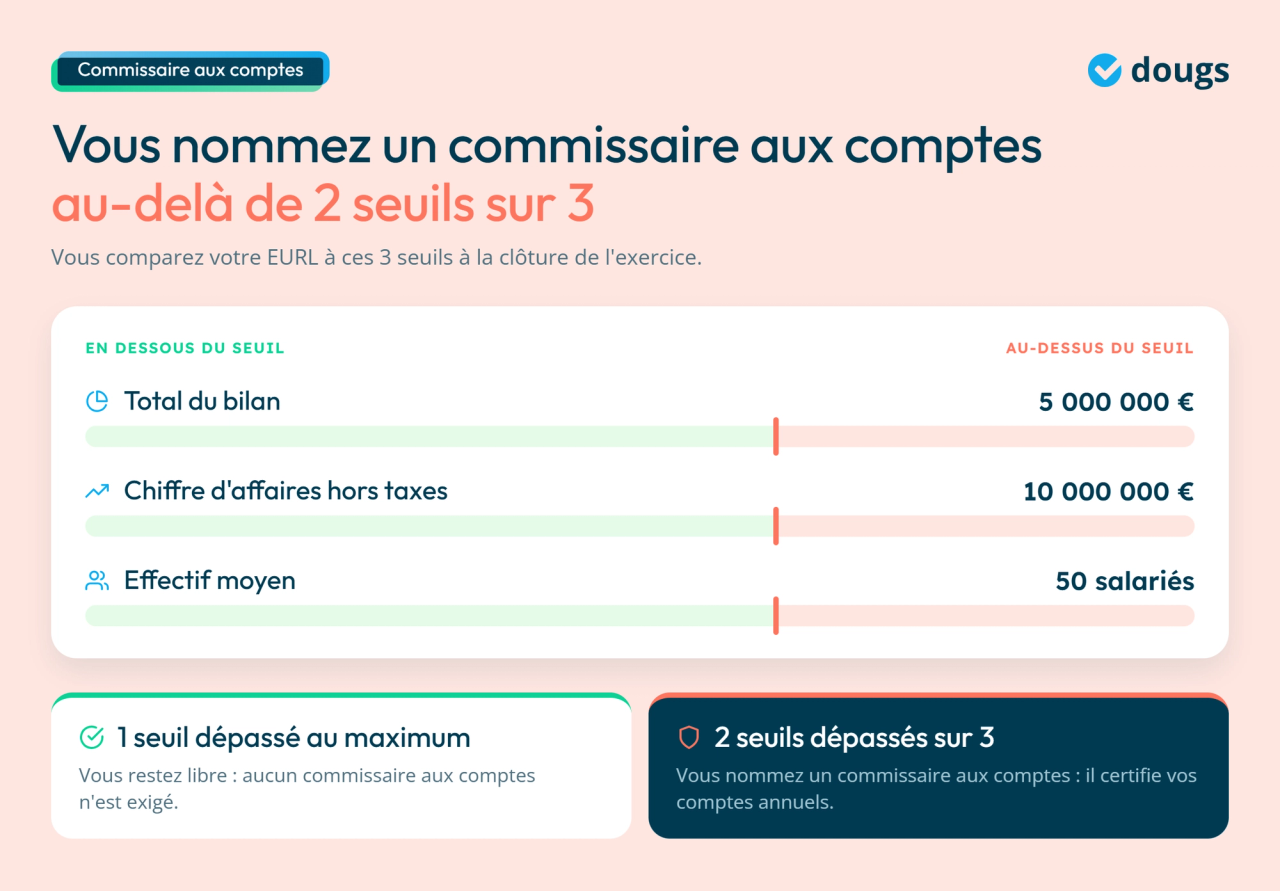 Infographie - Quand nommer un commissaire aux comptes ?
