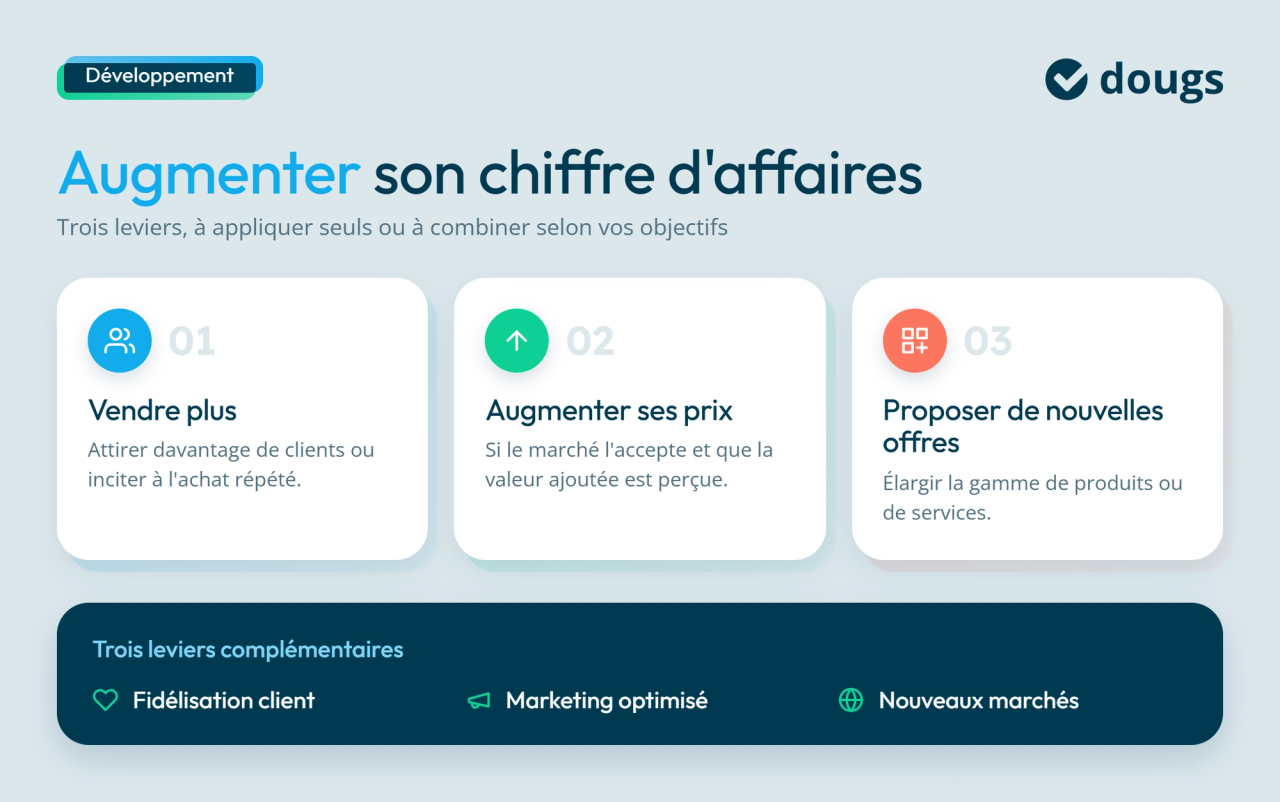 infographie augmenter son chiffre d'affaires