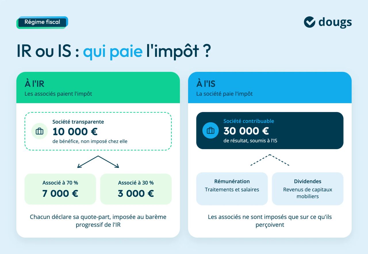 IS OU IR : qui paie l'impot ?