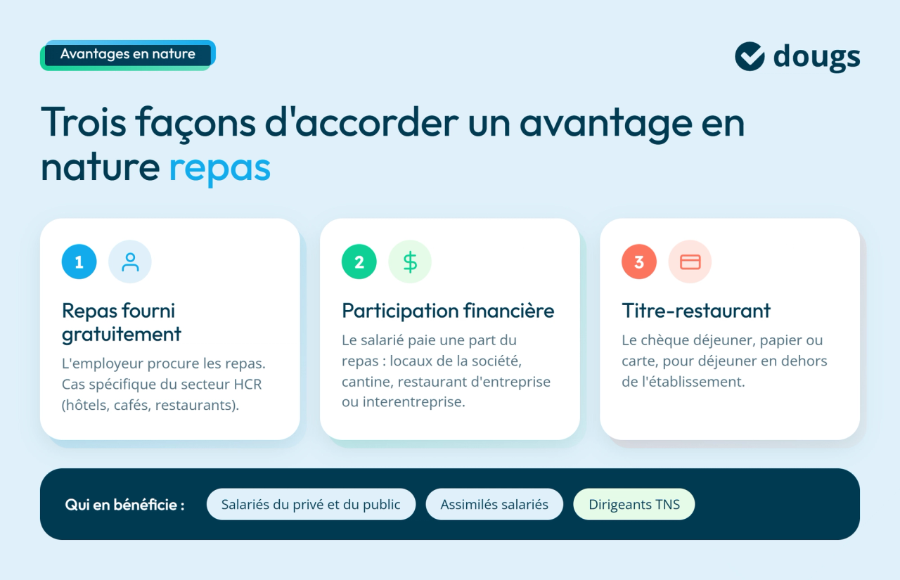 infographie avantages en nature formes