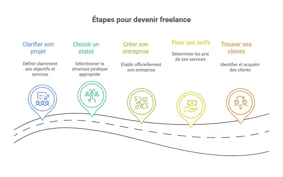 Les étapes pour devenir freelance