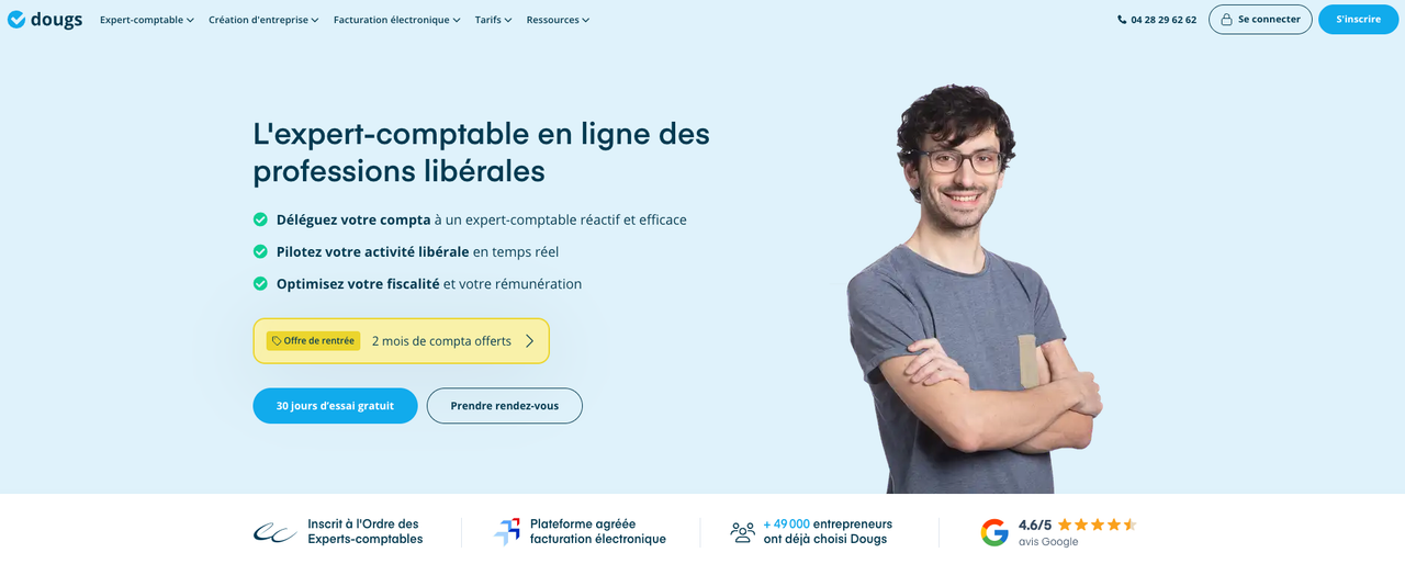 Dougs, le logciel compta pour un professionnel libéral