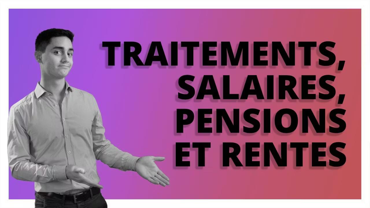 Traitements, salaires, pensions et rentes de l'impôt sur le revenu en 2022