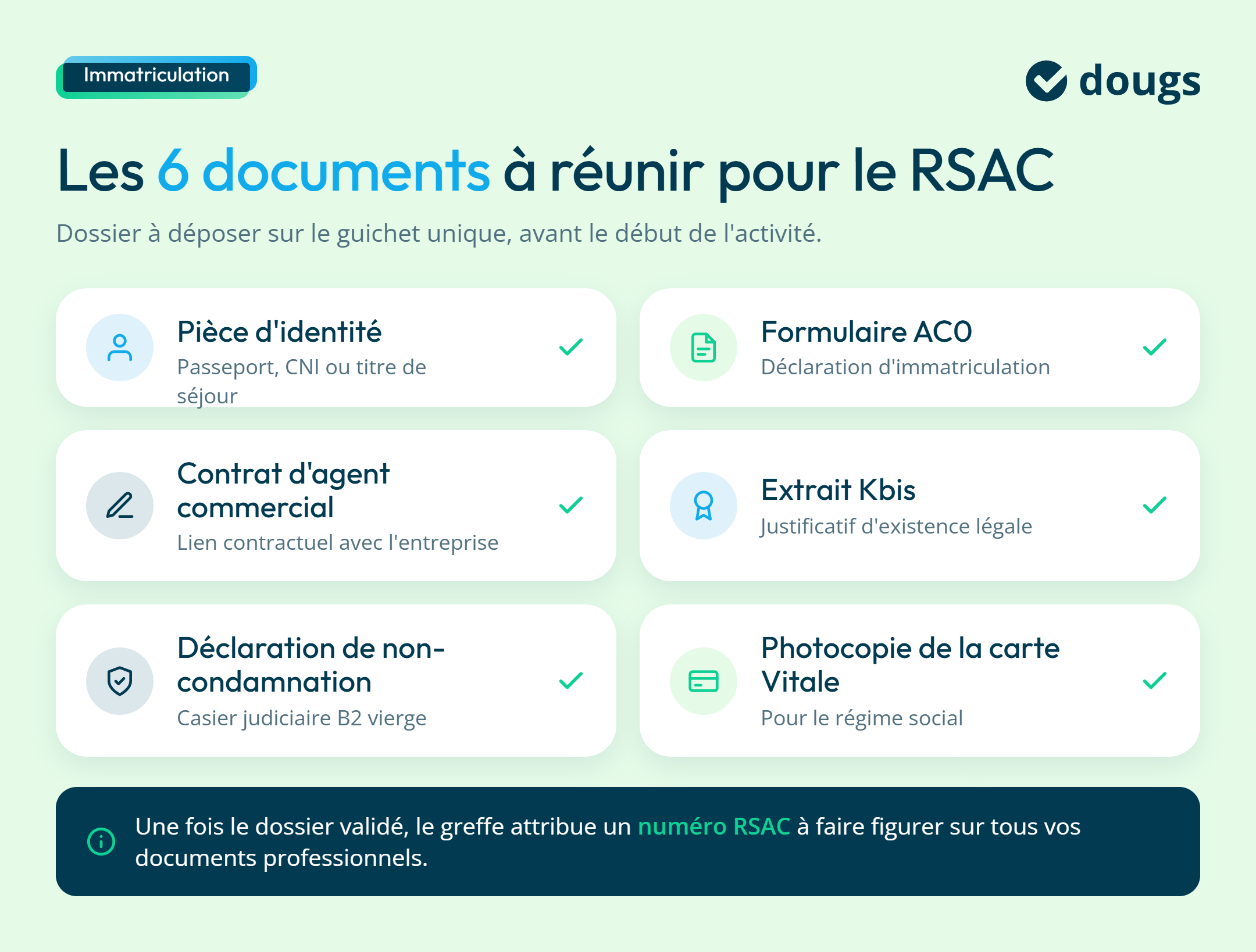 infographie immatriculation à rsac