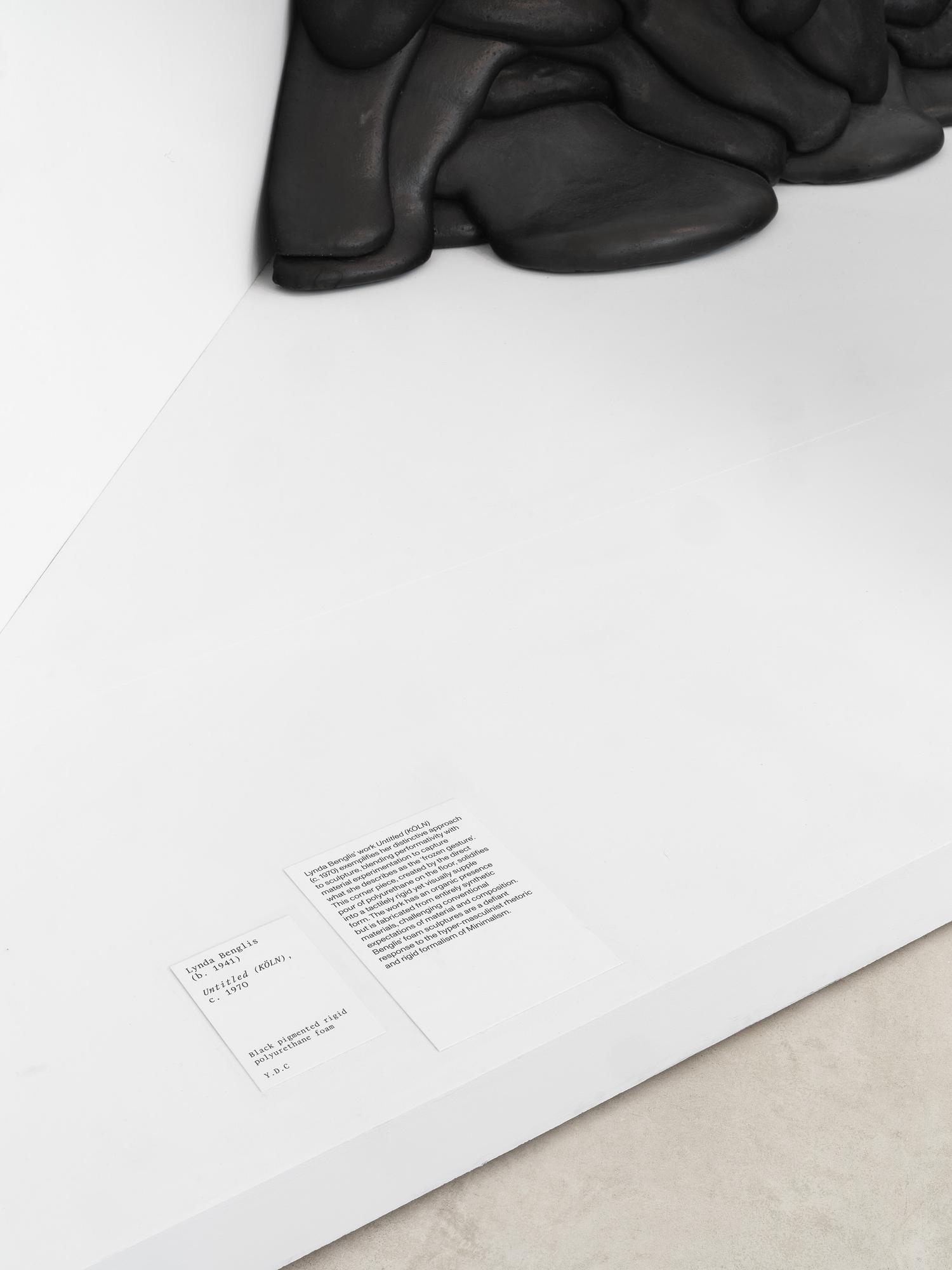 Close-up of an artwork caption for the Beyond Form exhibition at the Turner Contemporary in Margate