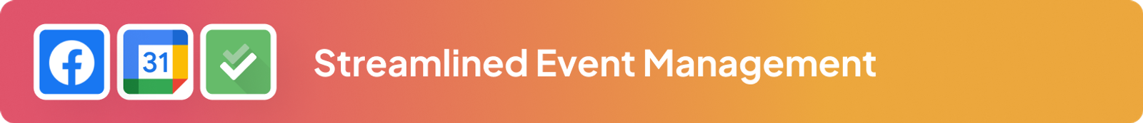 Google Calendar Facebook Pages integration