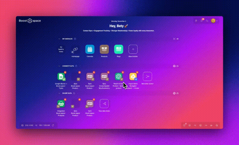 new desktop, boost.space