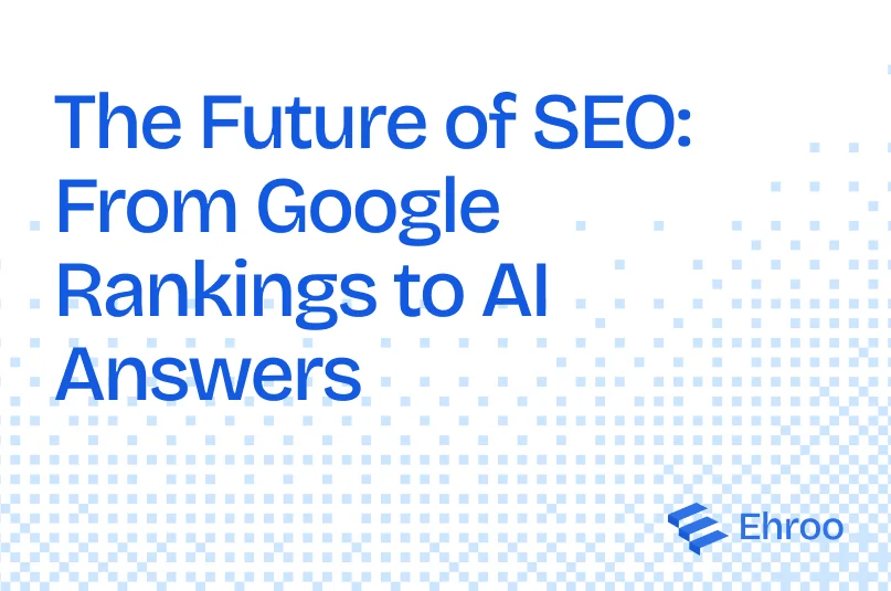 Banner displaying AI answers as the future of SEO