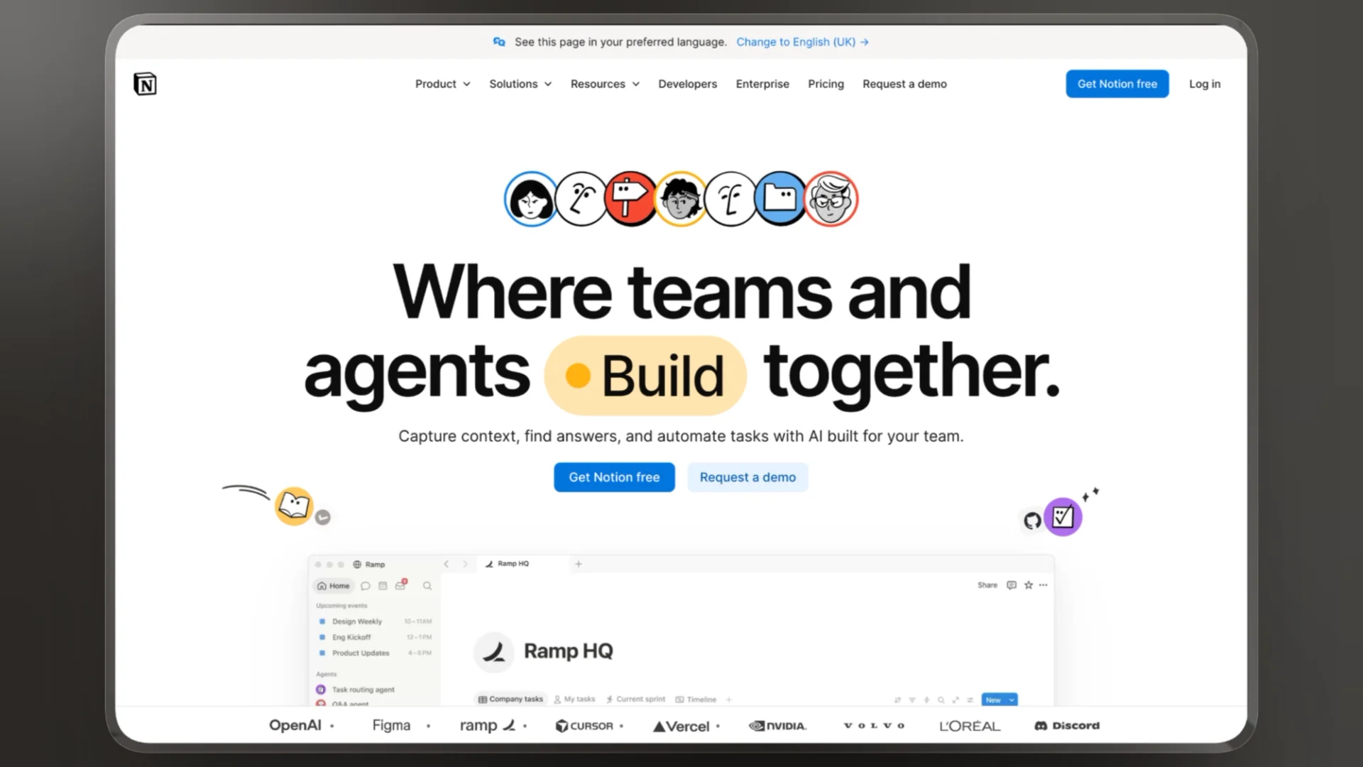 Notion Home Screen