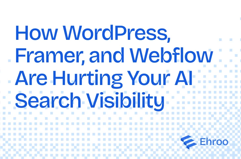 How WordPress, Framer and Webflow Are Hurting Your AI Visibility Banner