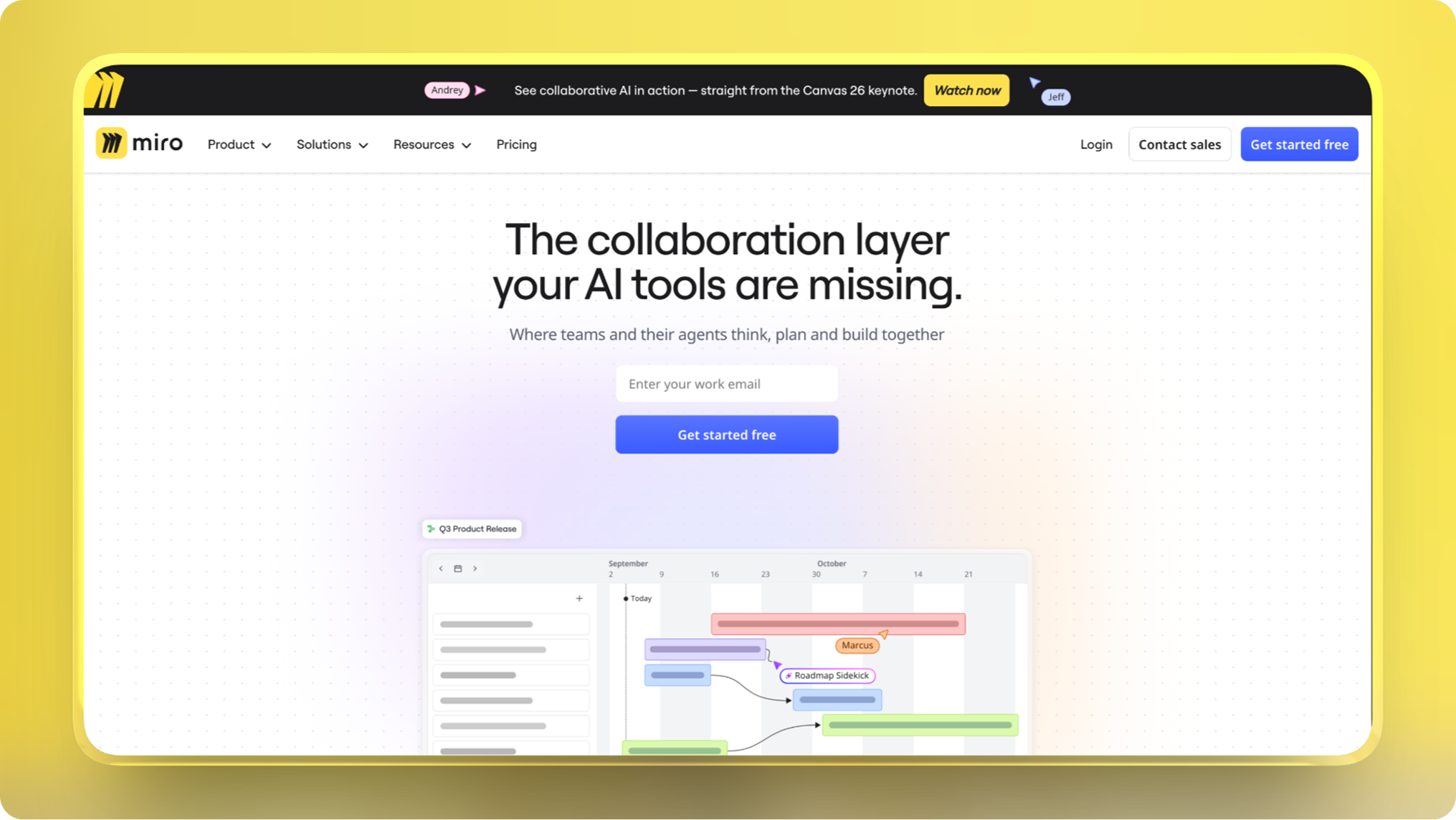 Miro Home Page