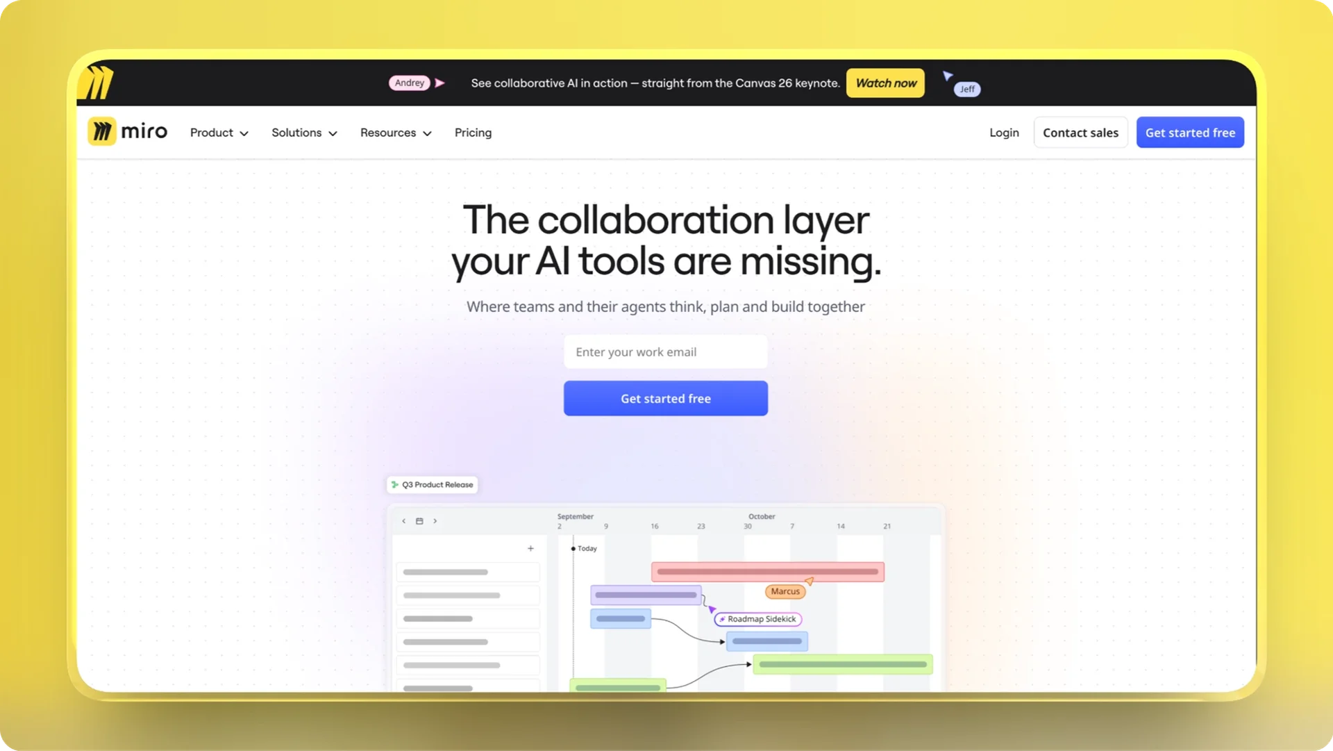 Miro Home Page