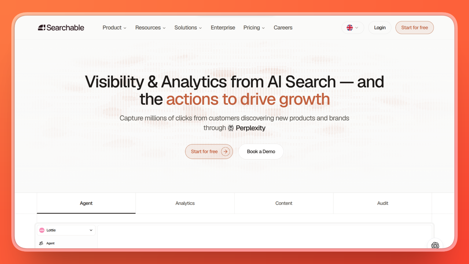 Searchable Home Page