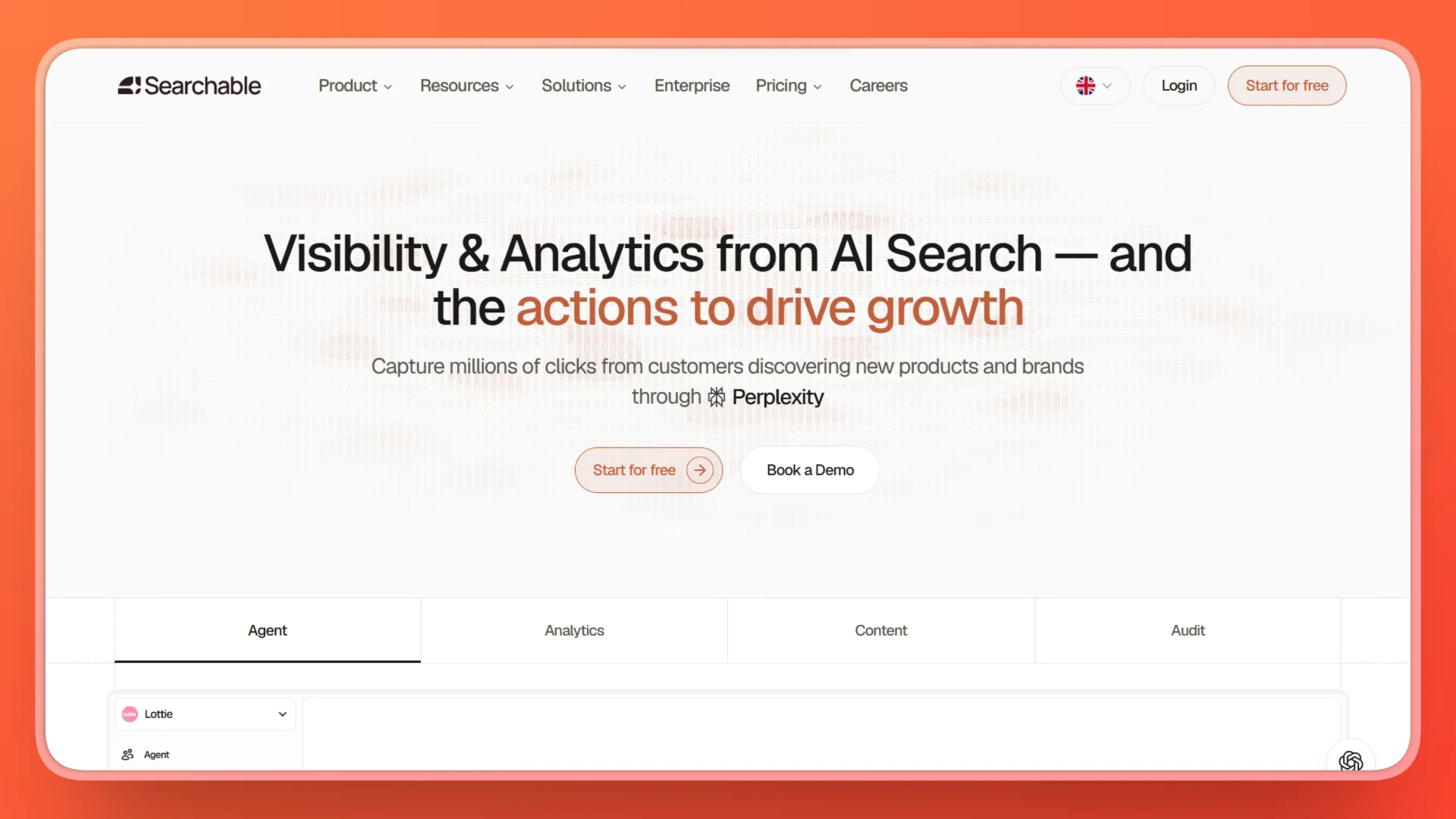 Searchable Home Page